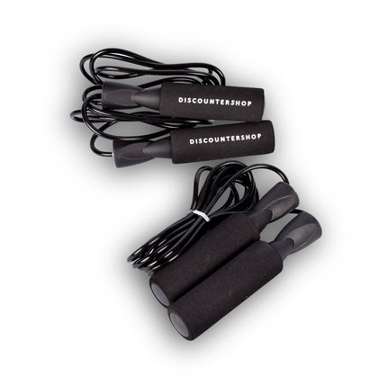 Zwart Verstelbaar Springtouw -  2.74 cm Lengte, 246 gram Gewicht - Perfecte Training voor Conditie & Spieren 