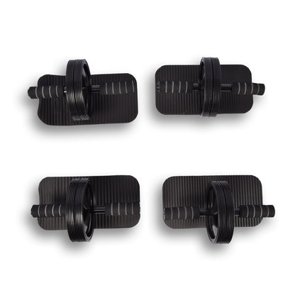 Effectief Trainingswiel Buikspier Apparaat - Buikspiertrainer en Ab Trainer - Kleurrijk en Lichtgewicht - 25cm x 2.5cm - Set van 4
