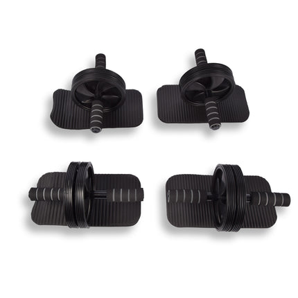 Effectief Trainingswiel Buikspier Apparaat - Buikspiertrainer en Ab Trainer - Kleurrijk en Lichtgewicht - 25cm x 2.5cm - Set van 4