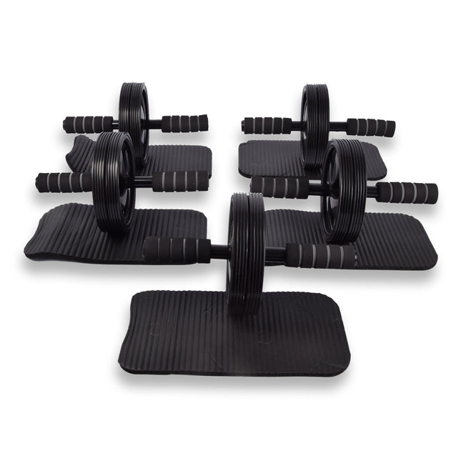 Effectief Trainingswiel Buikspier Apparaat - Buikspiertrainer en Ab Trainer - Kleurrijk en Lichtgewicht - 25cm x 2.5cm - Set van 5