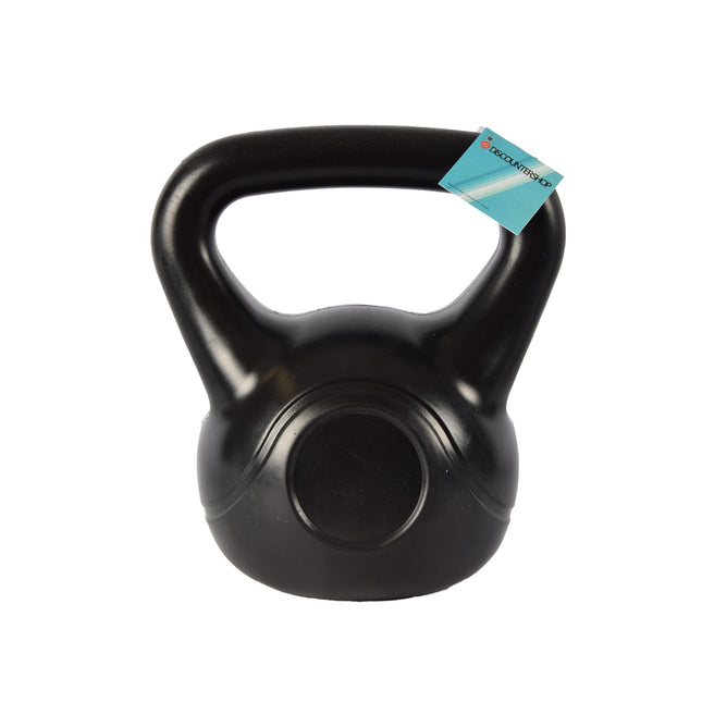 Zwarte Kettlebell 10kg | Robuuste Kunststof en Cement Gevuld Trainingsgewicht voor Gevorderde Kracht en Cardio Training |  28 cm Hoog | 25 cm Lang | 19 cm Breed | Ideaal Trainingsgewicht Halter voor Mannen & Vrouwen 