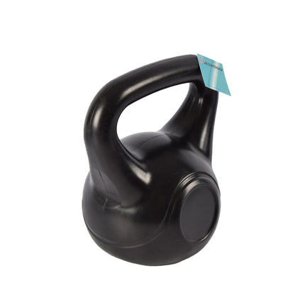 Zwarte Kettlebell 10kg | Robuuste Kunststof en Cement Gevuld Trainingsgewicht voor Gevorderde Kracht en Cardio Training |  28 cm Hoog | 25 cm Lang | 19 cm Breed | Ideaal Trainingsgewicht Halter voor Mannen & Vrouwen 