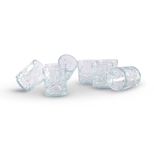 Verwen Jezelf Met 2 Sets Luxe Transparante Waterglazen - 8 Glazen Per Set - 230 ml - Vaatwasmachinebestendig
