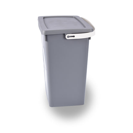 Geurloze Keuken Prullenbak (12L) - Donkergrijs - Compact Formaat - Eenvoudig Schoon te Maken - Ideaal voor Rest- & GFT-Afval