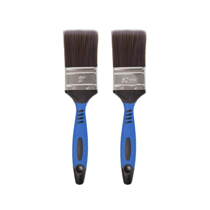 1 set x 5 stuks | Kwastenset | blauw/grijs/zilver | Kwasten | plastic | Verfkwasten | Schilderkwasten | 27cm*12cm*3.5cm