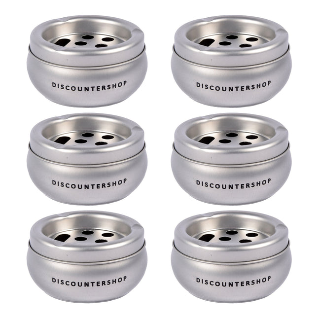 Schitterende Aluminium Stormasbak in Zilver - Ruimte voor 6 Sigaretten - 5.5cm Hoog - 10cm Diameter - Geschikt voor Binnengebruik