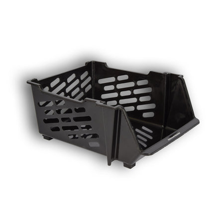 Zwarte Kunststof Groentemandje van Discountershop: Ruim, Stijlvol en Praktisch als Opbergbox en Opbergmand – 46cm x 37.5cm x 20cm 