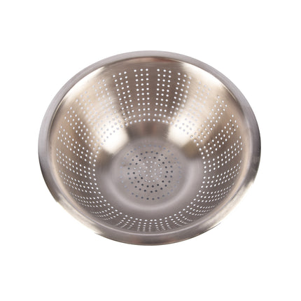 Wit Aluminium Keuken Vergiet | 28 cm Lengte | 28cm Breedte | 11cm Hoogte | 1 stuk | Hoogwaardige RVS | Vaatwasmachinebestendig | Duurzaam Fruit- en Groentezeef | Indrukwekkende filters voor iedereen