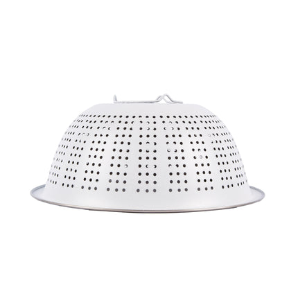 Wit Aluminium Keuken Vergiet | 28 cm Lengte | 28cm Breedte | 11cm Hoogte | 1 stuk | Hoogwaardige RVS | Vaatwasmachinebestendig | Duurzaam Fruit- en Groentezeef | Indrukwekkende filters voor iedereen