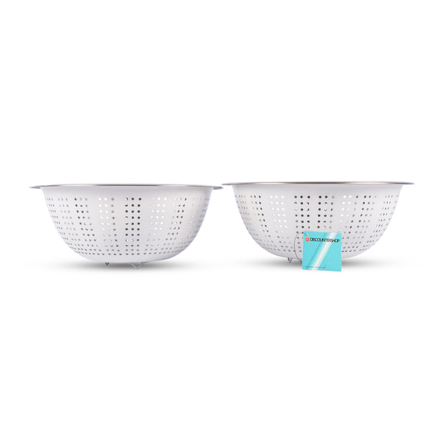 Onmisbaar Duo: Witte RVS Vergieten voor moeiteloos Afgieten (28 cm) 