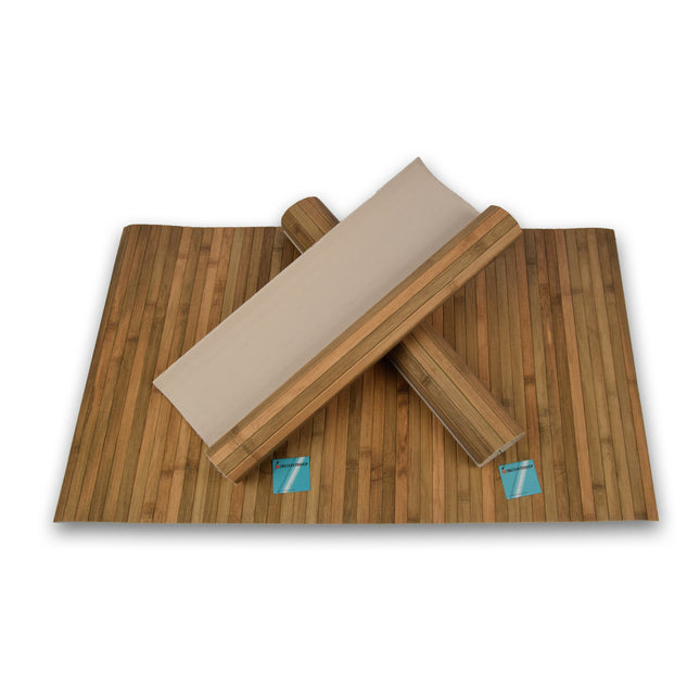 3x Stijlvolle Olive Vloermat - deurmat | 80cm x 50cm x 0.5cm | Bamboo Materiaal