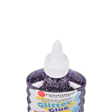 Sparkle & Craft: Paarse Glitterlijm 90ml | Compact en Handig 6.5cm x 3.5cm x 12cm | Creativiteit Boost voor Jonge Ontdekkingsreizigers | Veilig voor Kinderen | Slanke Tube voor Precisie Ontwerp