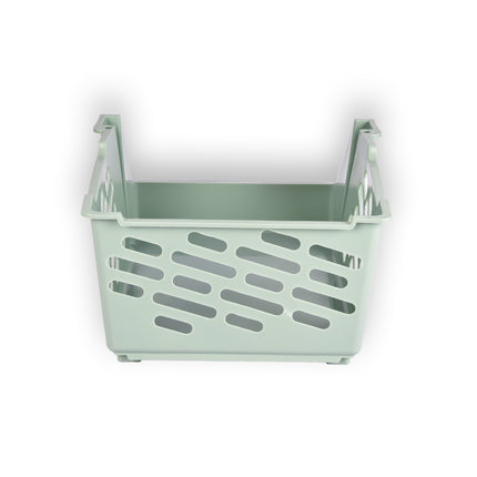 1 stuks Groen Kunststof Groentemandje van Discountershop: Ruim, Stijlvol en Praktisch als Opbergbox en Opbergmand – 46cm x 37.5cm x 20cm 