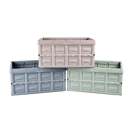 Blauwe Opvouwbare Vouwkrat 45 Liter | van Gehard Plastic | Duurzaam Met Twee Zijhandgrepen | Maximale 35 kg | 53cm x 40cm x 26cm | Koel Bewaren voor Soepel Wonen 
