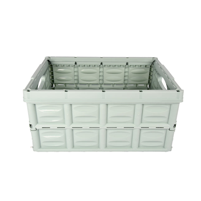 Vouwkrat 45 Liter Mintgroen | Opvouwbare Kledingmand 53cm x 40cm x 26cm | Stevige  zonder Deksel met Soft-Touch Handgrepen | Ideaal voor Opslag en Transport | Voor Kleding Gereedschap Speelgoed  Boodschappen 