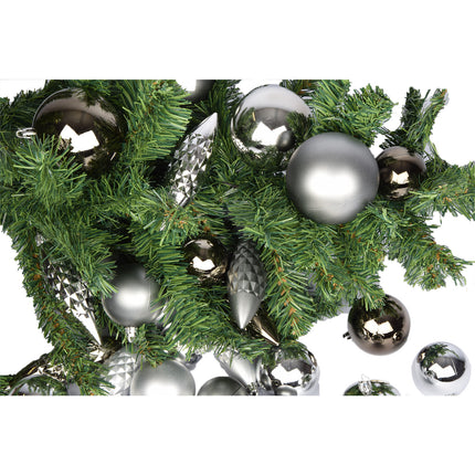 Zilveren Kerstballen Set - Kunststof Kerstballen voor Kerstboomversiering en Kerstdecoratie