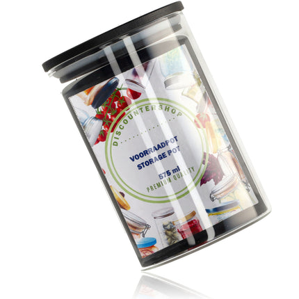 Glazen Voorraadpot 575ML | BPA-vrij | Luchtdichte Deksel | Keukenopslag