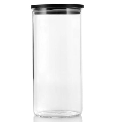 Glazen Voorraadpot 800ML | BPA-vrij Luchtdichte Pot met Bamboe Deksel | Vaatwasserbestendig
