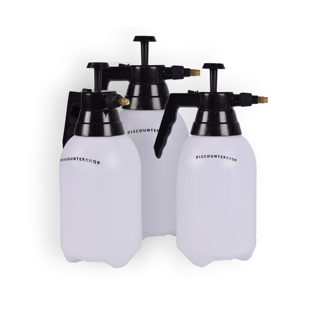 3 stuks | Plantenspuiten | Waterverstuiver | 1.5 liter | plastic | wit&zwart | Tuinspuit | Plantensproeier | Sproeifles | 31cm*11cm