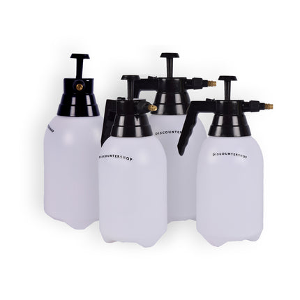 4 stuks | Plantenspuiten | Waterverstuiver | 1.5 liter | plastic | wit&zwart | Tuinspuit | Plantensproeier | Sproeifles | 31cm*11cm