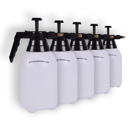 5 stuks | Plantenspuiten | Waterverstuiver | 1.5 liter | plastic | wit&zwart | Tuinspuit | Plantensproeier | Sproeifles | 31cm*11cm