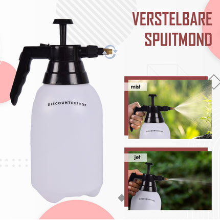 5 stuks | Plantenspuiten | Waterverstuiver | 1.5 liter | plastic | wit&zwart | Tuinspuit | Plantensproeier | Sproeifles | 31cm*11cm