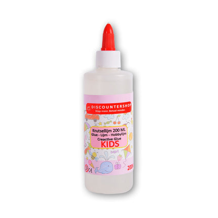 Knutsellijm 200ml Schoollijm, Slijmlijm & Ambachtelijke Lijm | Wasbaar ideaal voor het maken van slijm Doorzichtige knutsellijm - All purpose glue - Glue - Kinderlijm - Knutselen