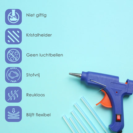 Lijmpistool Vullingen - Lijmpatronen 7MM Rond - 100 MM Lang - Lijm Patronen voor Lijmpistool - LijmpistoolLijmstick - LIJMPATRONEN - 7 mm X100MM - Lijmstaven - Glue gun Lijmpatronen - LET OP 12 Lijmpatronen - Universele Lijmpistool sticks