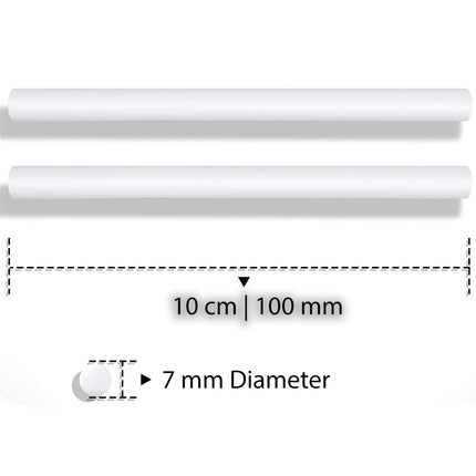 Lijmpistool Vullingen 7mm x 100mm - 120 Stuks Lijmsticks - Universeel voor Hobby & DIY - Compatibel met Diverse Lijmpistolen