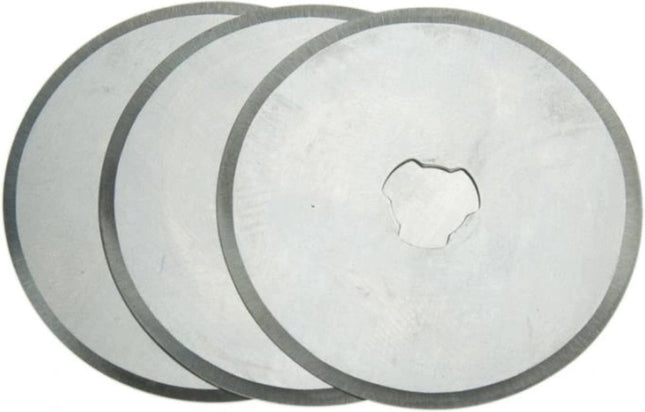 Reservemes voor rolmes, Ø 45 mm, 3 st - Rolmes 3 stuks Reservemes Rolmes 45 Mm Staal – Stofschaar – Stof Snijder Roller – Rolmes 45 mm – Comfort – Rolmes stof – Naaien – Naaiset – Rolmes Voor Stof – Rolmessen – Snijmes