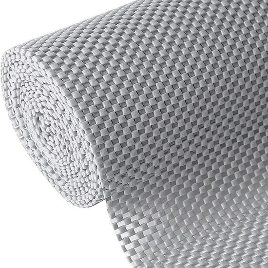 Non Slip Grip mat grijs | 45x125 cm Antislipmat Gaas Patroon voor Bureaus en Keukenlades | Interieuraccessoires