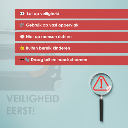 Set van 5 Nietpistolen | Heavy Duty Nietmachine | 5000 Nietjes Inclusief | Nietpistool Voor Hout, Stoffering en DIY Projecten