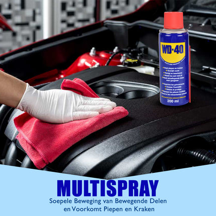WD-40 Reinigingsspray & Ontvetter - 3 Stuks | Schoonmaakspray & Roestoplosser | 200 ml per Fles | Ideaal voor Ontvetten & Roest Verwijderen