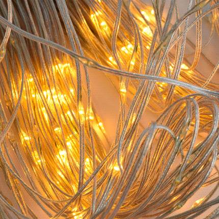Set van 2 Magische Kerstverlichting: Extra Warm Wit, 400 LED, 8 Functies - Binnen en Buiten Geschikt - Gordijnlampen, 3.6W