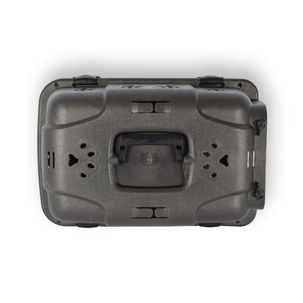 Hondenbox/Kattenbox  en Reismand in Zwart | Dieren Transporter met Comfortabele Handgreep en Afsluitbare Deuren | Ideaal voor Veilig en Comfortabel Transport | 48cm x 30cm x 32cm