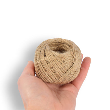 8x Duurzaam Jute Touw - Natuurlijk Jute Koord - Bruin - Lengte 60m - Gewicht 440g