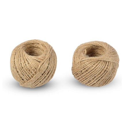 2x | Jute touw | 60 meter | Briun | Jute koord | 55 gram 