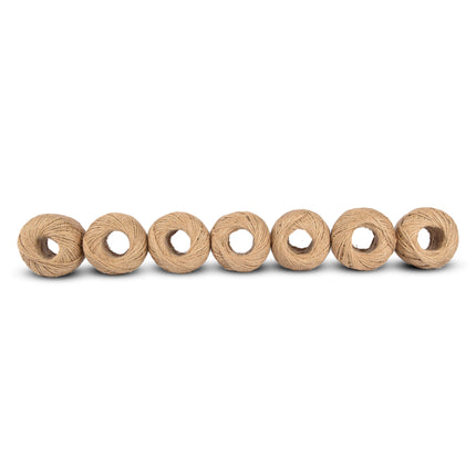 7x | Jute touw | 60 meter | Briun | Jute koord | 55 gram 