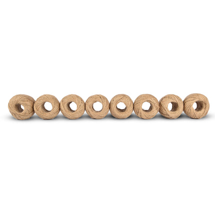 8x Duurzaam Jute Touw - Natuurlijk Jute Koord - Bruin - Lengte 60m - Gewicht 440g