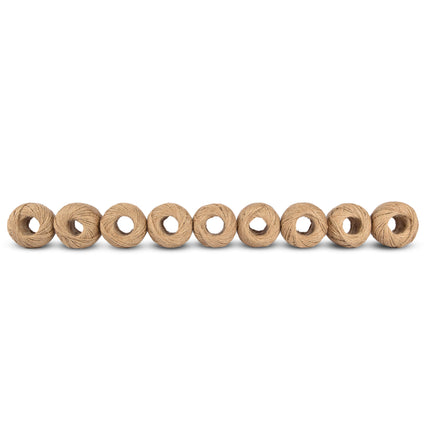 9x | Jute touw | 60 meter | Briun | Jute koord | 55 gram 