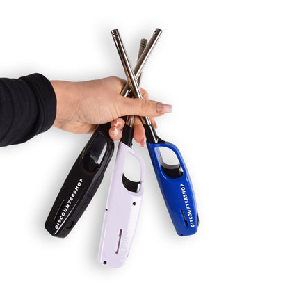 5x Compacte BBQ Starter – Blauw - Navulbare Aansteker voor Snel en Gemakkelijk BBQ Aansteken – 4cm x 2cm x 28cm