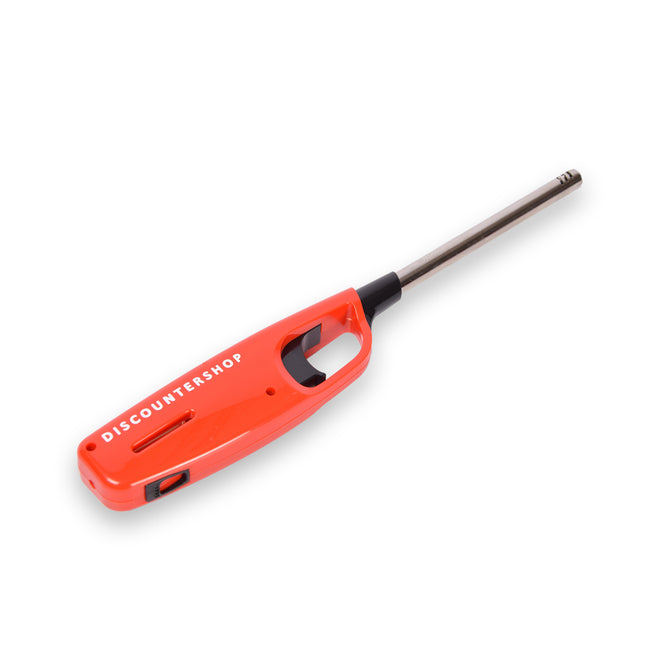 Krachtige elektrische aansteker - Gasaansteker - BBQ starter elektrisch | Navulbare aansteker | 1 stuks | Plastic | Rood | 268mm