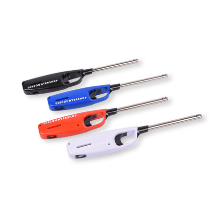 Krachtige elektrische aansteker - Gasaansteker - BBQ starter elektrisch | Navulbare aansteker | 5 stuks | Plastic | Rood | 268mm