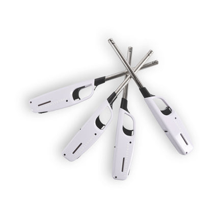 4x Compacte BBQ Starter – Wit - Navulbare Aansteker voor Snel en Gemakkelijk BBQ Aansteken – 4cm x 2cm x 28cm