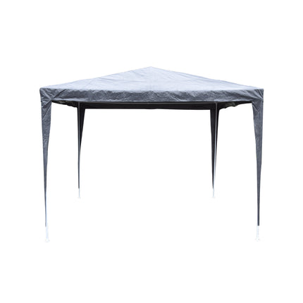 Stevige Opblaasbare Feesttent - Grijze Partytent voor Tuinfeesten - Incl. 4 Spanlijnen | Stalen Frame | 3x3x2.45m