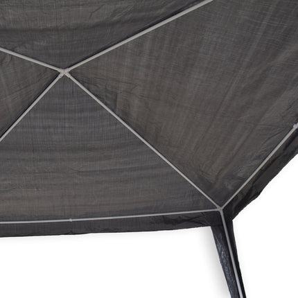 Stevige Opblaasbare Feesttent - Grijze Partytent voor Tuinfeesten - Incl. 4 Spanlijnen | Stalen Frame | 3x3x2.45m