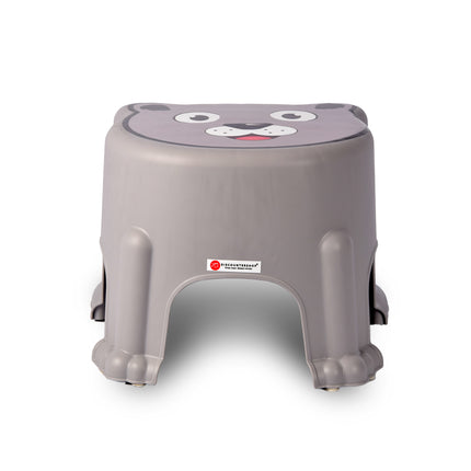 Opstapkrukje | voor Kinderen | Krukje | kunststof | Maximaal: 50 kg | Anti-slip | grijs | Opstapje | 29cm*26cm*21cm