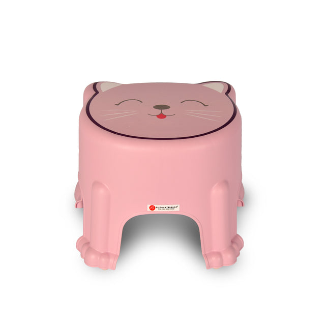 Opstapkrukje | voor Kinderen | Krukje | kunststof | Maximaal: 50 kg | roze | Opstapje | 29cm*26cm*21cm