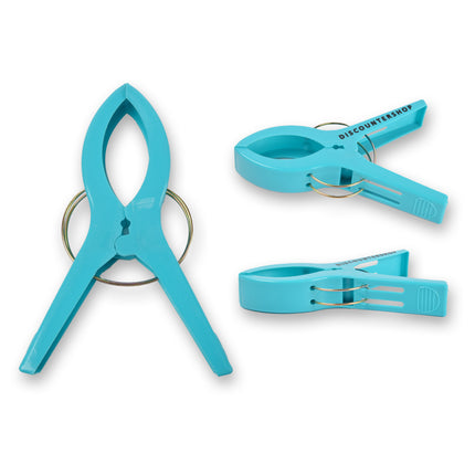 1 setsx4pcs - in totaal- 4 stuks | Handdoekklemmen | blauw | Handdoekclips | Handdoekknijpers | Handdoekhaakjes | 15cm*10cm*3cm