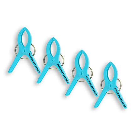 1 setsx4pcs - in totaal- 4 stuks | Handdoekklemmen | blauw | Handdoekclips | Handdoekknijpers | Handdoekhaakjes | 15cm*10cm*3cm